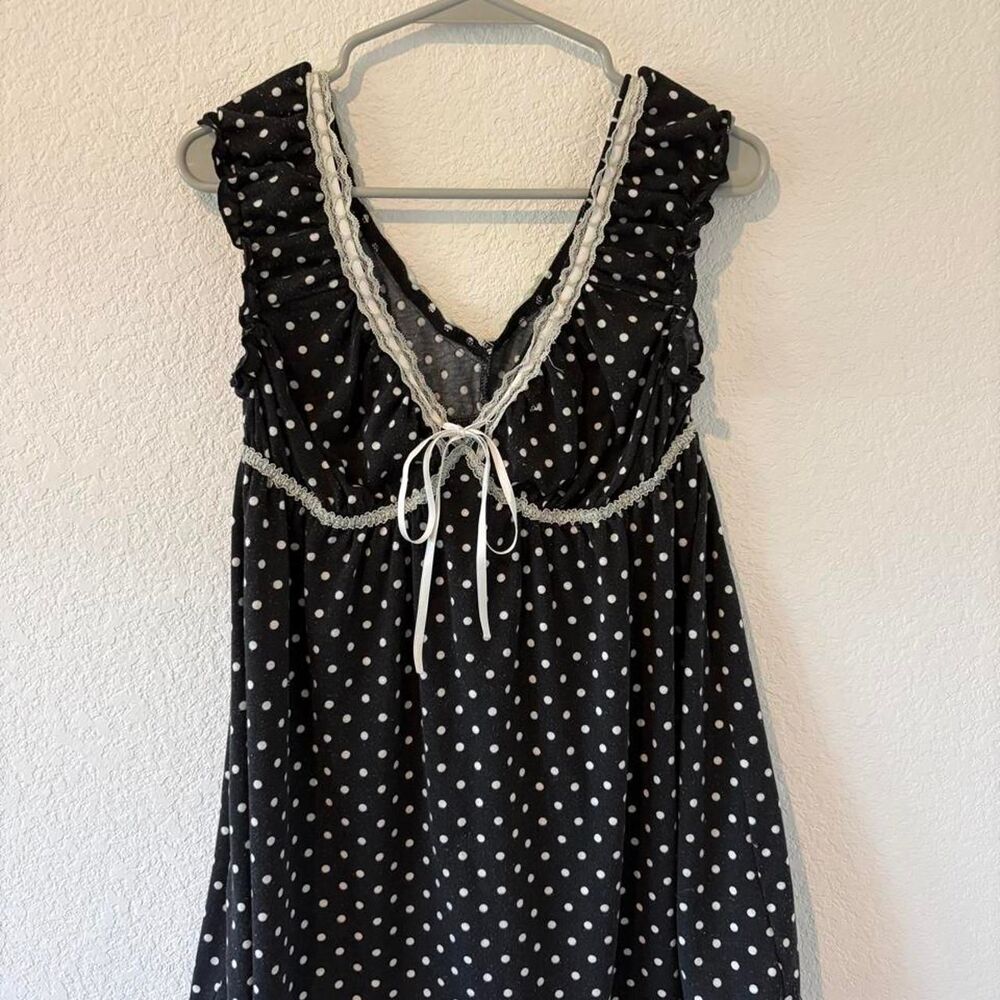 Cider Black and White Polka Dot Top - Picture 2 of 5